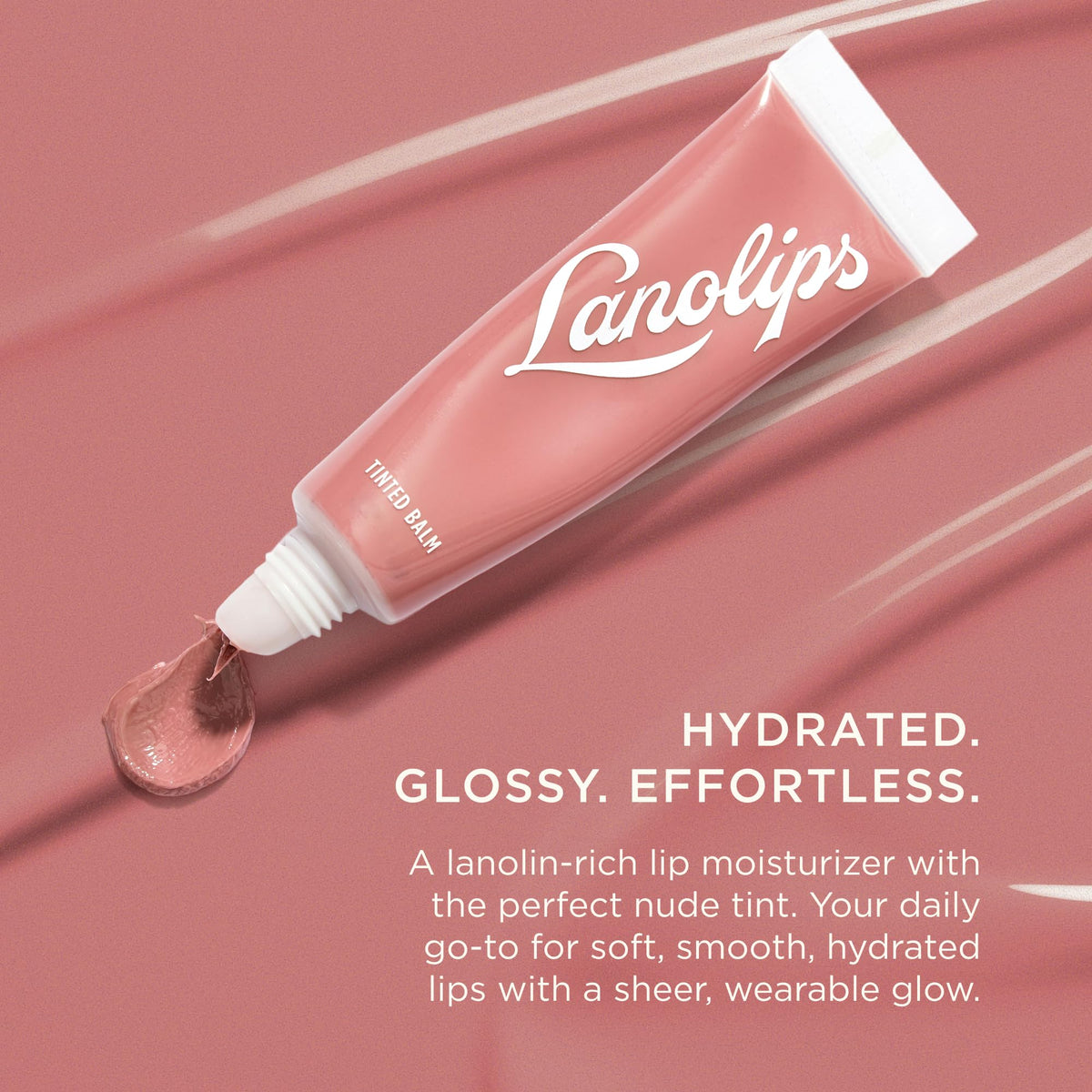Lanolips close-up texture of balm highlighting lanolin-rich creamy moisturizing formula