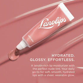 Lanolips close-up texture of balm highlighting lanolin-rich creamy moisturizing formula