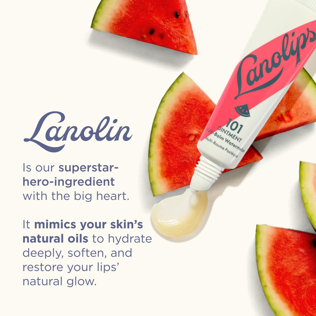 Lanolips tin beside a credit card showing the small travel-friendly size