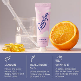 Lanolips duo placed in a travel bag, convenient on-the-go hydration