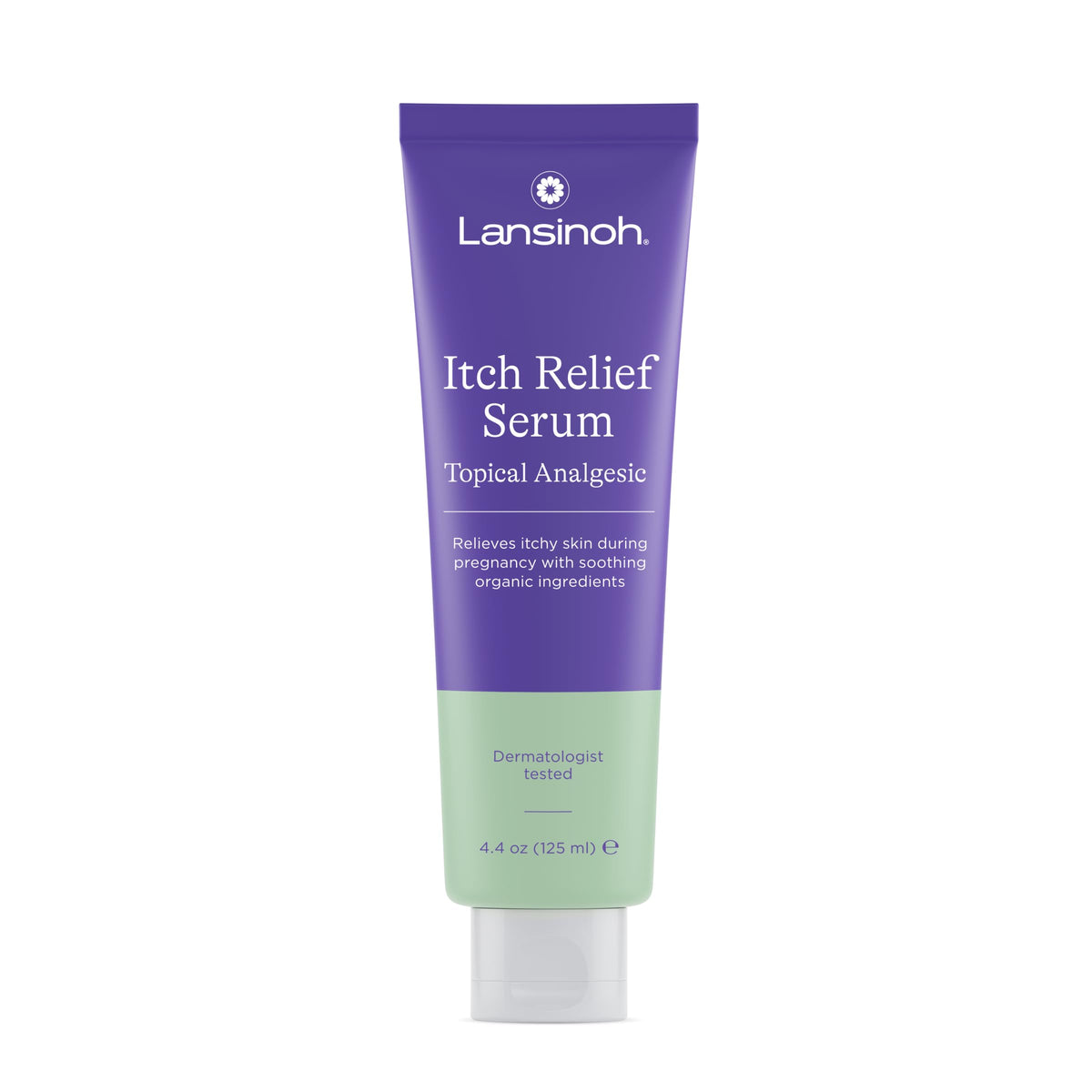 Lansinoh front packaging showing 4.4 oz bottle and cooling benefit