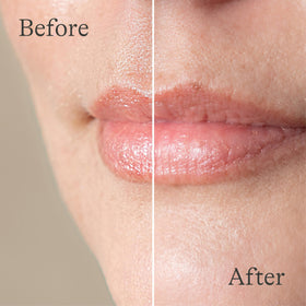 Lansinoh being applied to lips showing gentle moisturizing action