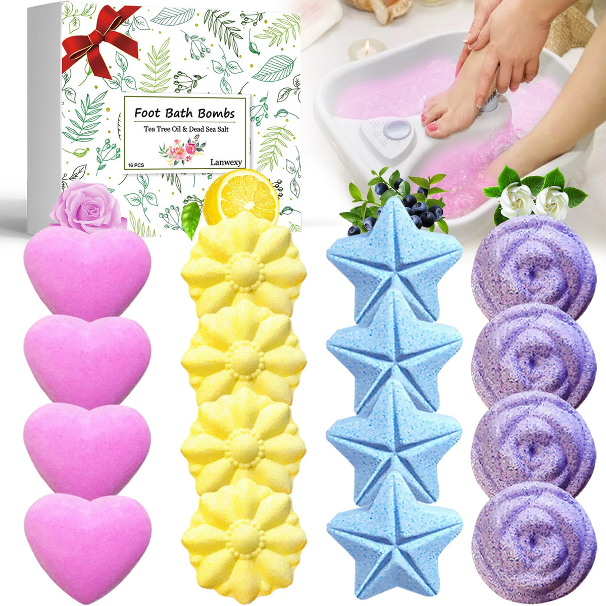 Lanwexy front packaging showing 16-pack and gift-ready presentation