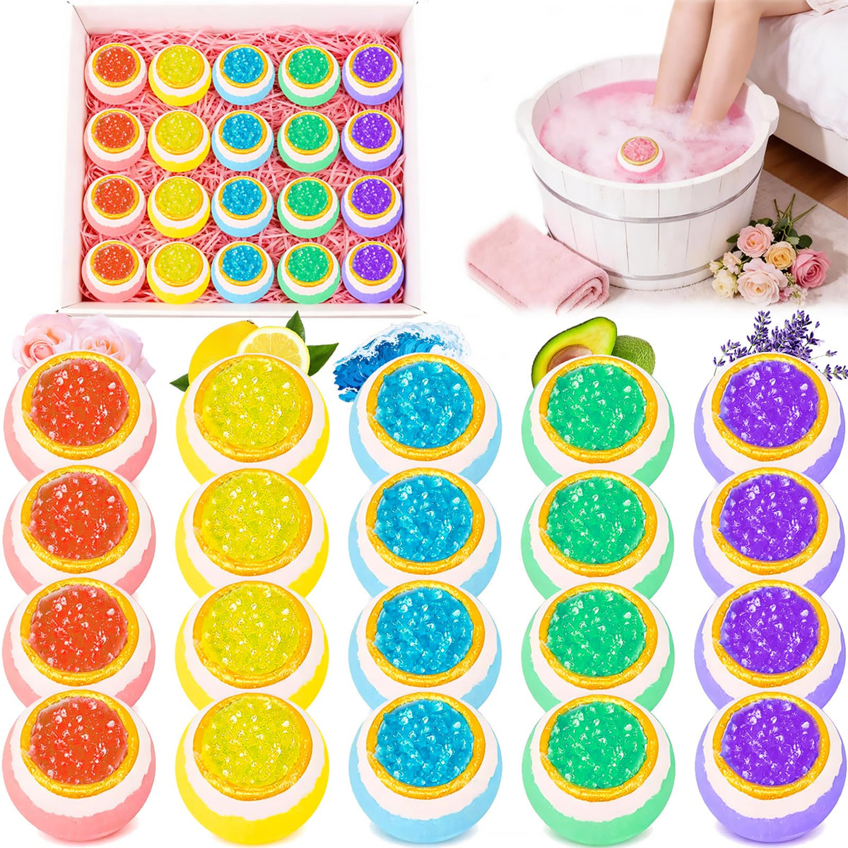 Lanwexy front packaging showing 20-pack and fragrance variety for easy selection