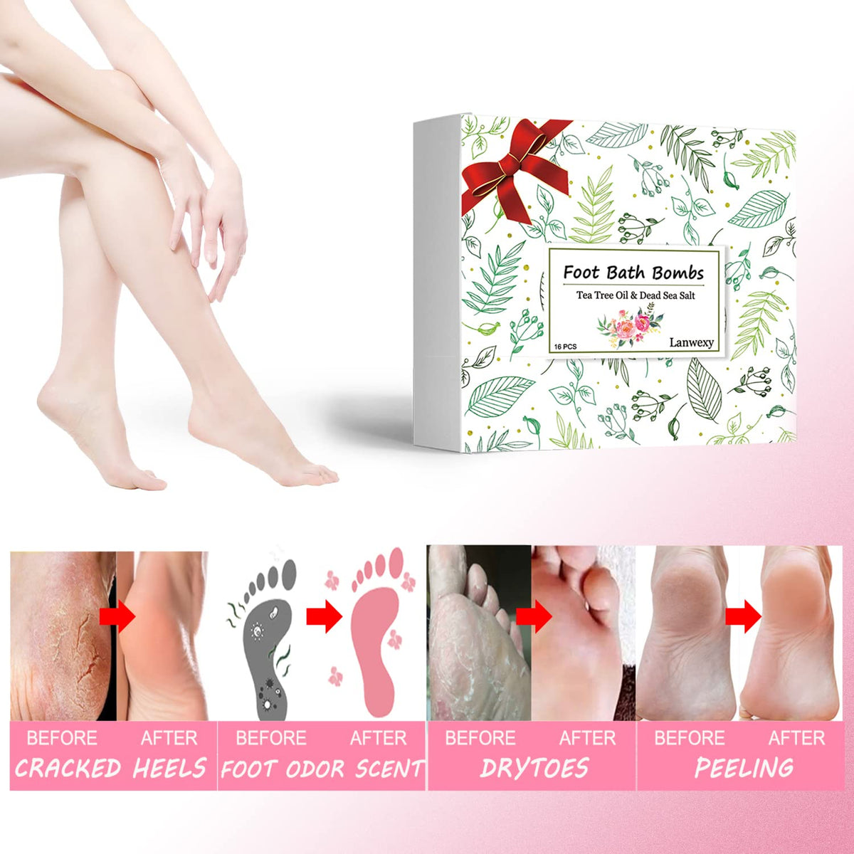 Lanwexy individually wrapped foot bomb with sealed freshness and convenience