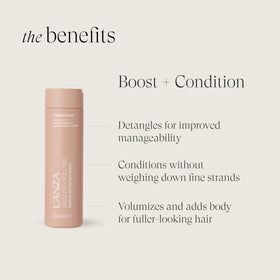 L'ANZA creamy conditioner texture close-up for lightweight moisture