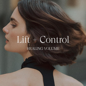 L’ANZA before and after on fine hair showing visible lift and frizz control