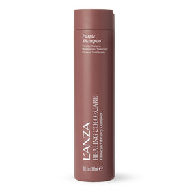 L’ANZA front packaging showing silver brightening shampoo for tone correction and shine