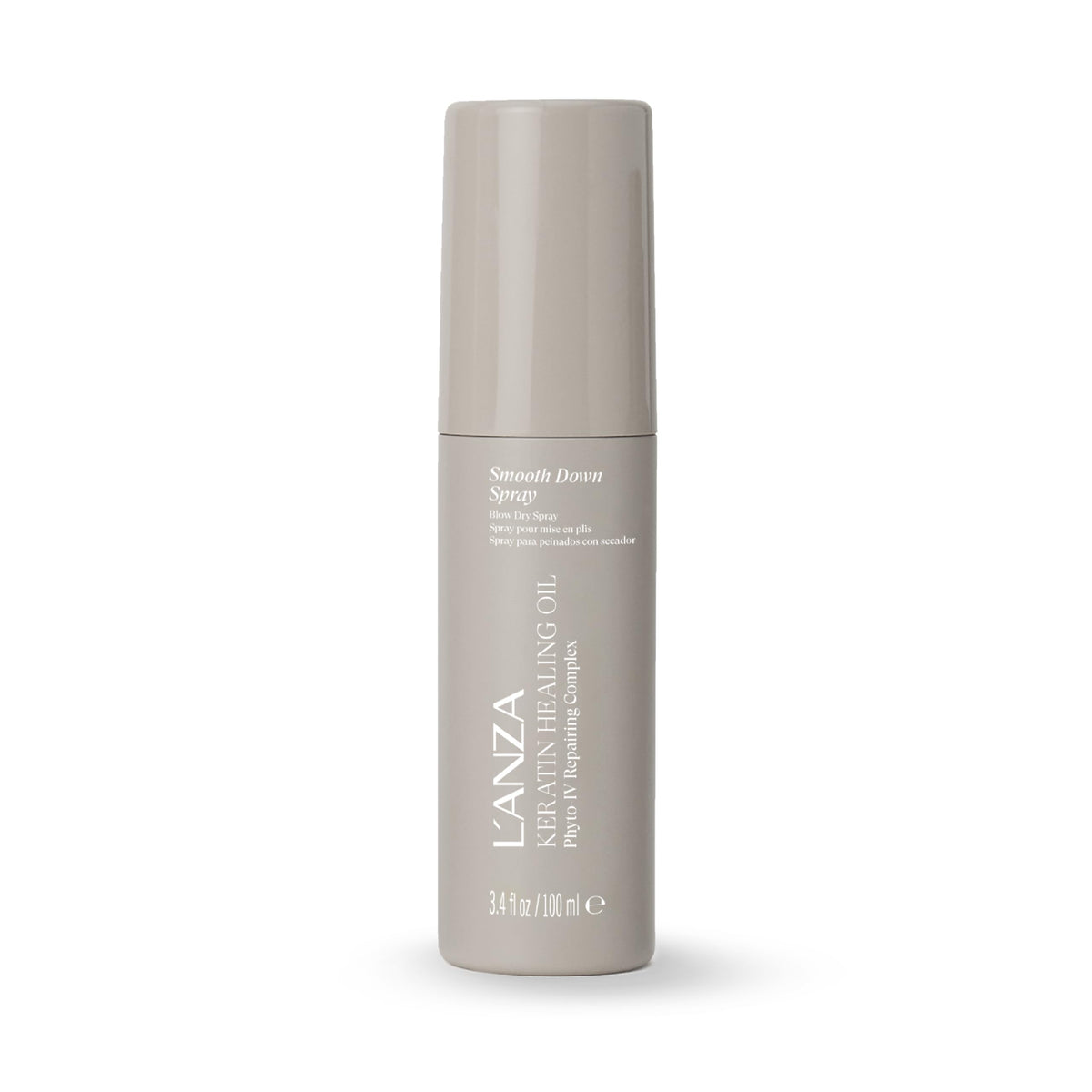 L’ANZA front packaging shows sleek bottle and clear product benefit