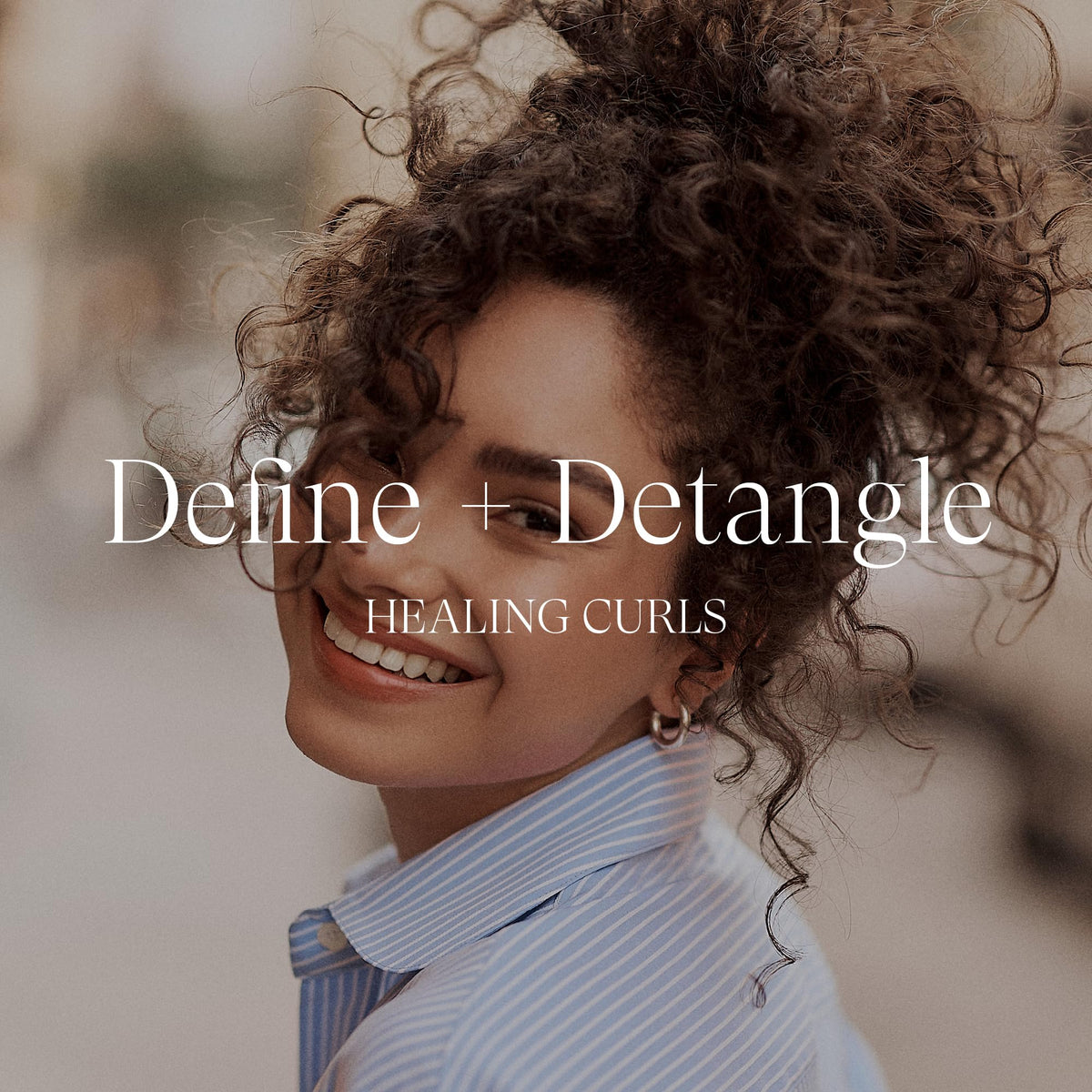 L’ANZA with styling tools displaying routine-ready curl care