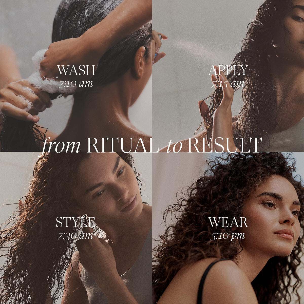 Close-up of L’ANZA label highlighting natural extracts and sulfate-free promise