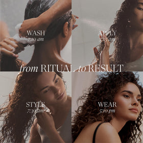 Close-up of L’ANZA label highlighting natural extracts and sulfate-free promise