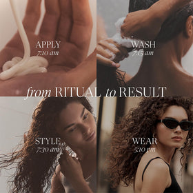 L’ANZA creamy lather texture demonstrating gentle, weightless cleanse