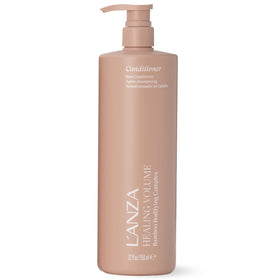 L’ANZA front bottle view showing product and volume benefit