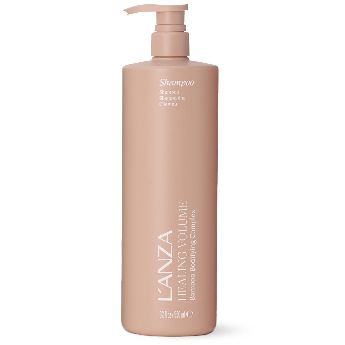 L’ANZA bottle front label showing product name and benefits, clear branding and full-size view