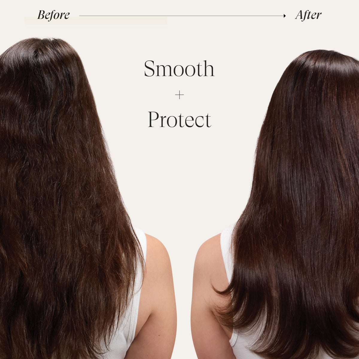 L’ANZA product in use on damp hair reducing drying time and frizz