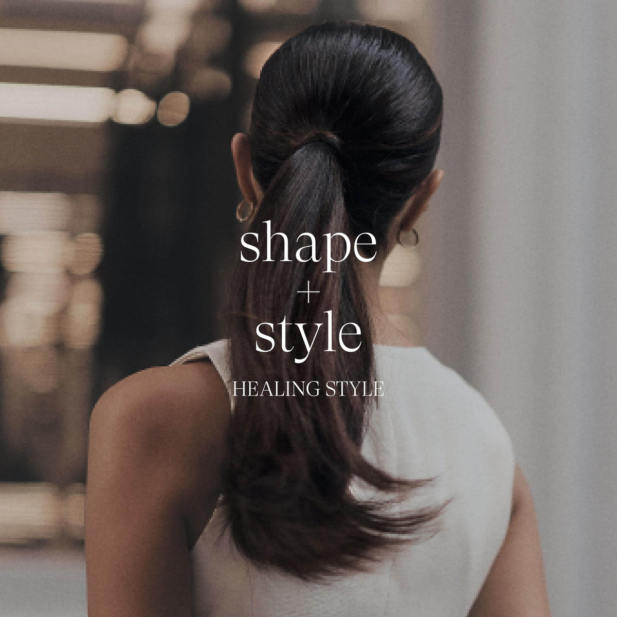 Vanity scene with L’ANZA gel conveying daily styling and professional results