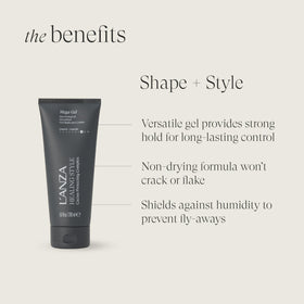 L’ANZA gel texture on hand demonstrating smooth, non-flaky finish
