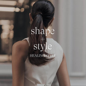 Side-by-side L’ANZA before and after images showing reduced frizz and increased shine