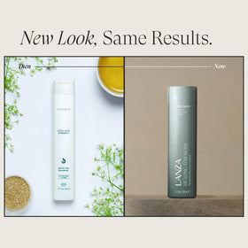 L’ANZA pump dispensing shampoo demonstrating effortless application and control