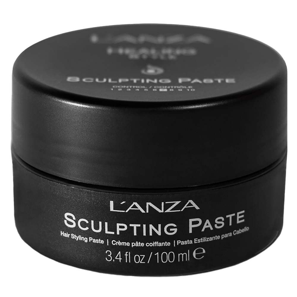 L’ANZA sculpting paste front packaging shows label and strong-hold benefit