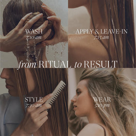 L’ANZA texture drop on fingers showing lightweight, fast-absorbing benefit