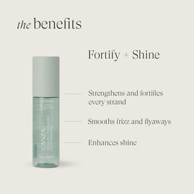 L’ANZA close-up drop of serum texture demonstrating lightweight finish