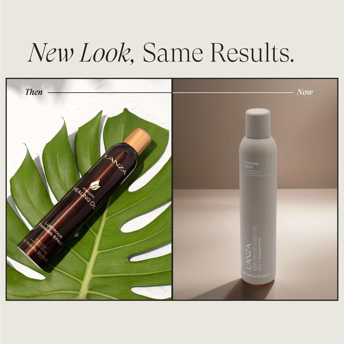 L’ANZA mist close-up from nozzle demonstrating fine even spray for controlled hold