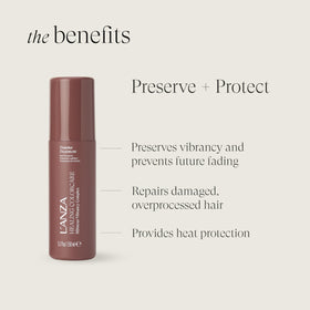 L’ANZA leave-in texture close-up showing lightweight spray for manageability