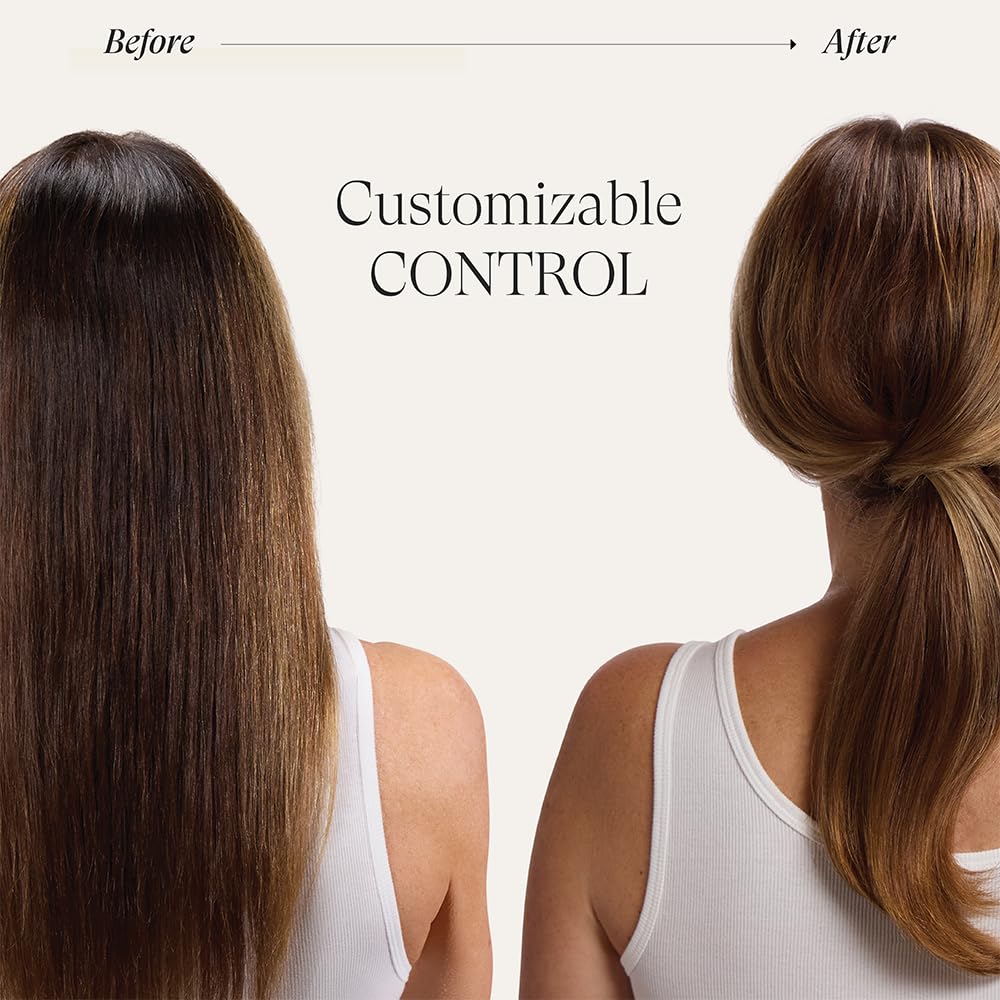 L’ANZA being applied to damp hair to control frizz and define
