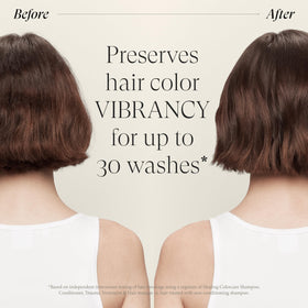 L’ANZA before-and-after hair texture showing added shine and smoothness