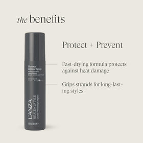 L’ANZA nozzle spraying fine mist to demonstrate even heat protection coverage