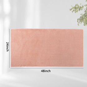 Laojbaba towel next to hands shows large 24x48 inch scale and fit
