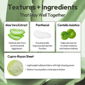 LAPCOS mask serum texture poured to show lightweight moisturizing benefit