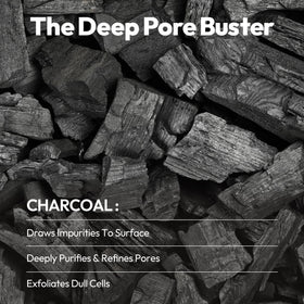 LAPCOS mask sheet texture close-up highlighting breathable charcoal fibers