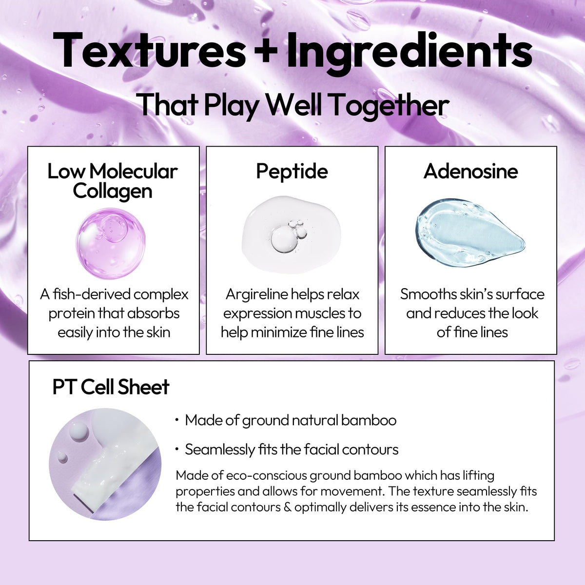 LAPCOS pouring lightweight collagen essence into hand for hydration