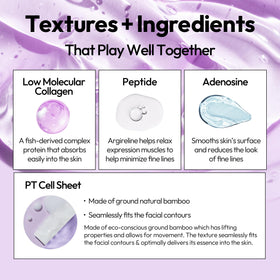 LAPCOS pouring lightweight collagen essence into hand for hydration