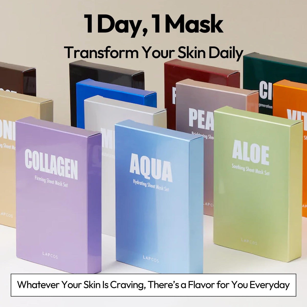LAPCOS mask around nose and chin detail for targeted pore refinement