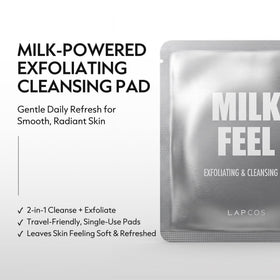 LAPCOS close-up of textured pad revealing gentle exfoliant benefit
