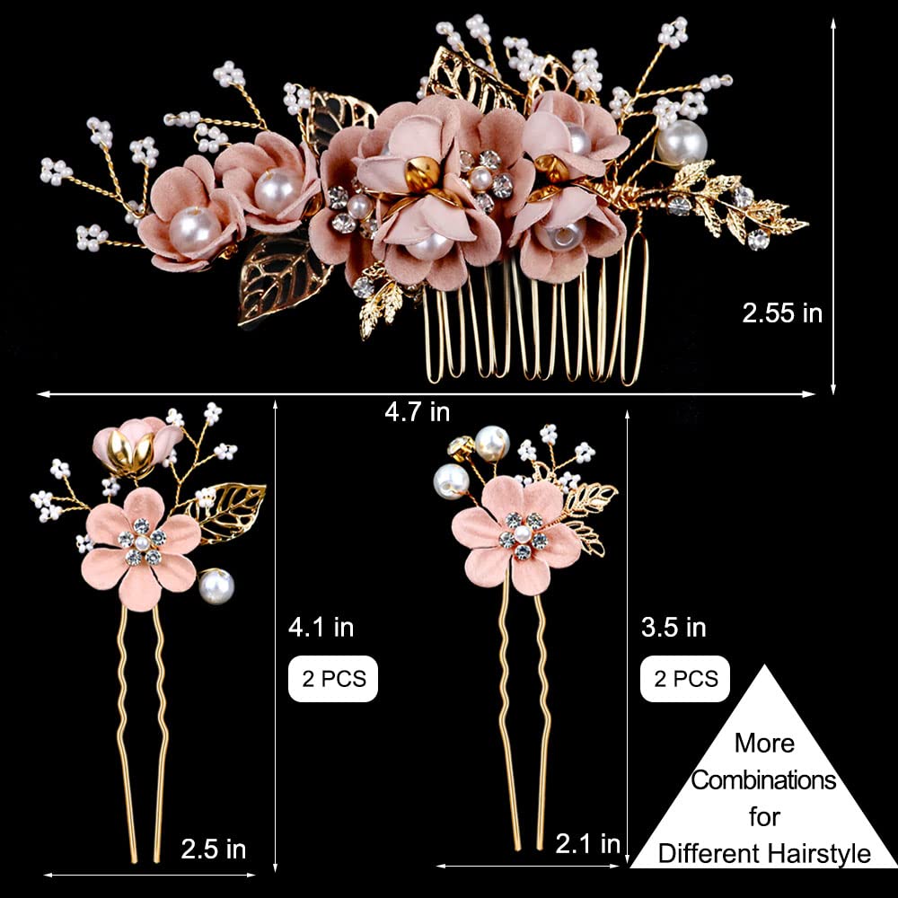 LAPOHI decorative comb front showing teeth for secure anchoring in hairstyles