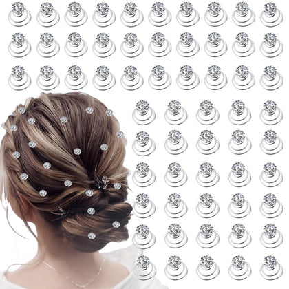 LAPOHI front packaging showing 60-piece spiral hair studs set for events
