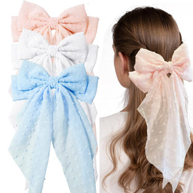 LAPOHI front view of three bows showing bright colors and shape for styling