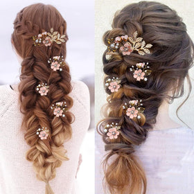 LAPOHI five-piece set laid flat showing variety of pins and comb versatility