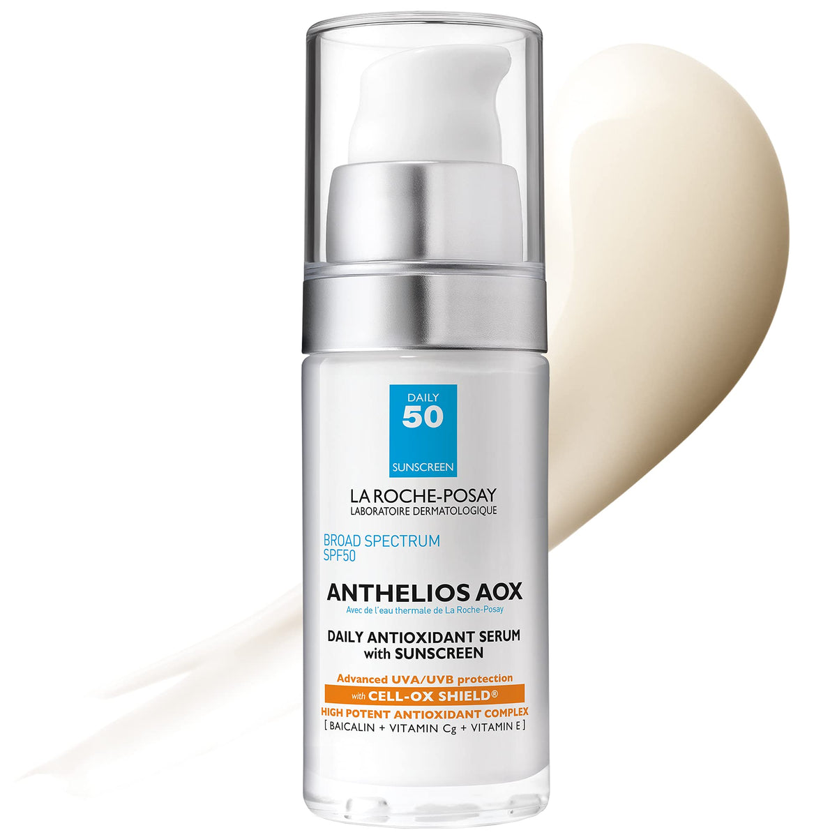 La Roche-Posay front packaging showing SPF 50 protection and benefits