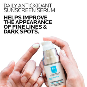 La Roche-Posay close-up of serum texture absorbing for lightweight hydration