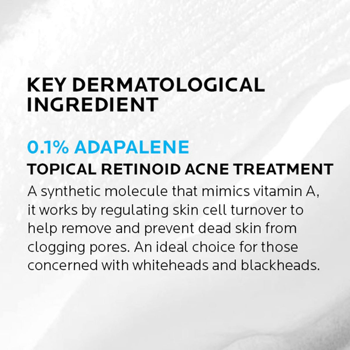 La Roche-Posay gel texture close-up highlighting quick absorption