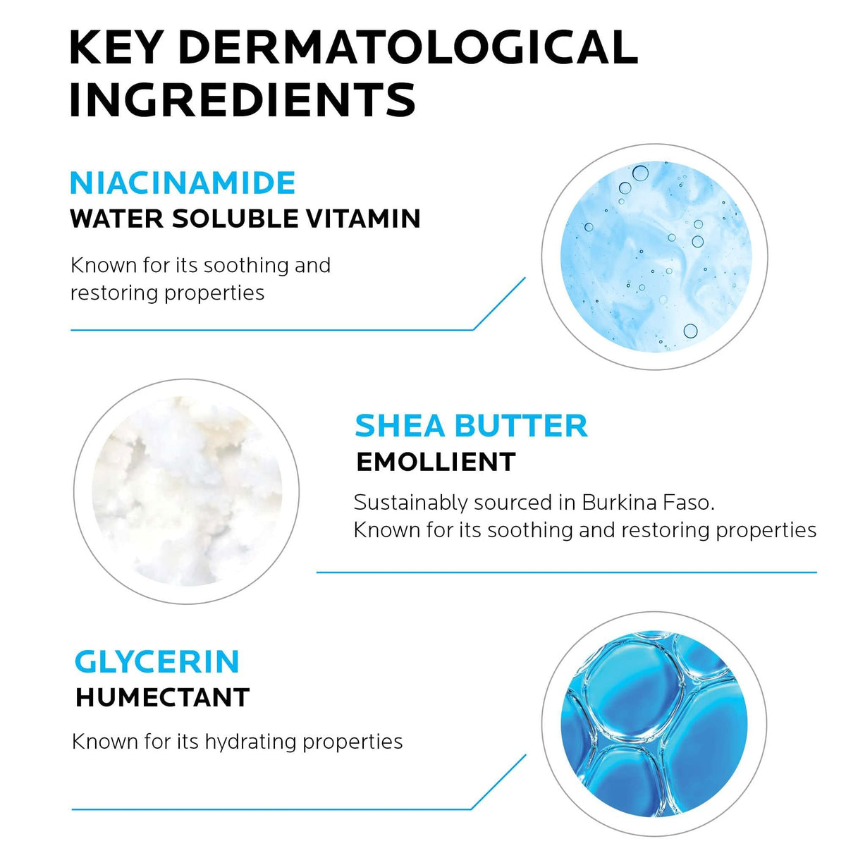 La Roche-Posay hand application demonstrating soothing hydration benefit