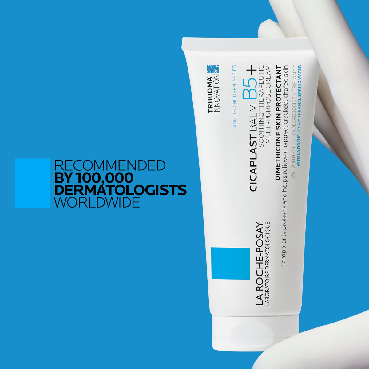 La Roche-Posay ingredients flatlay with shea and madecassoside emphasising nourishment