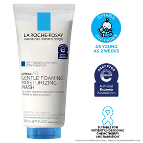 La Roche-Posay in shower setting illustrating daily moisturizing routine