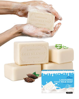 larosanna front packaging showing bar soap and benefits